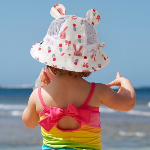 Chapeau Soleil™|Protection UV pour la tête le cou et les oreilles de bébé