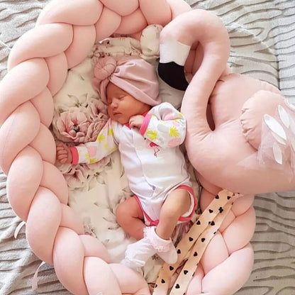 Couffin bébé- Rose Tressé